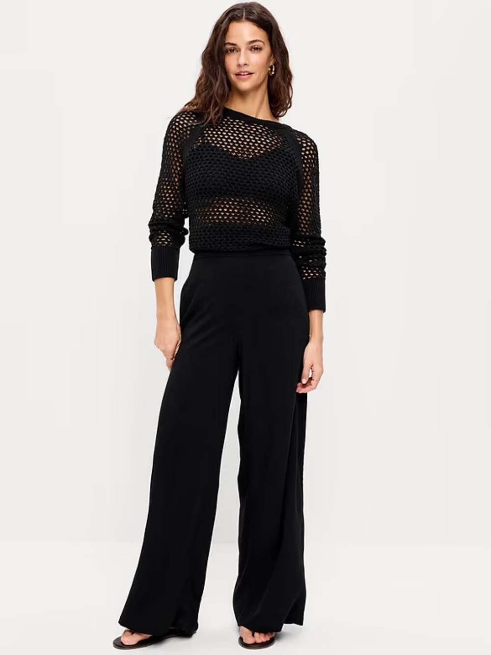 Old Navy Playa Wide Leg Black Pants Size XXL
